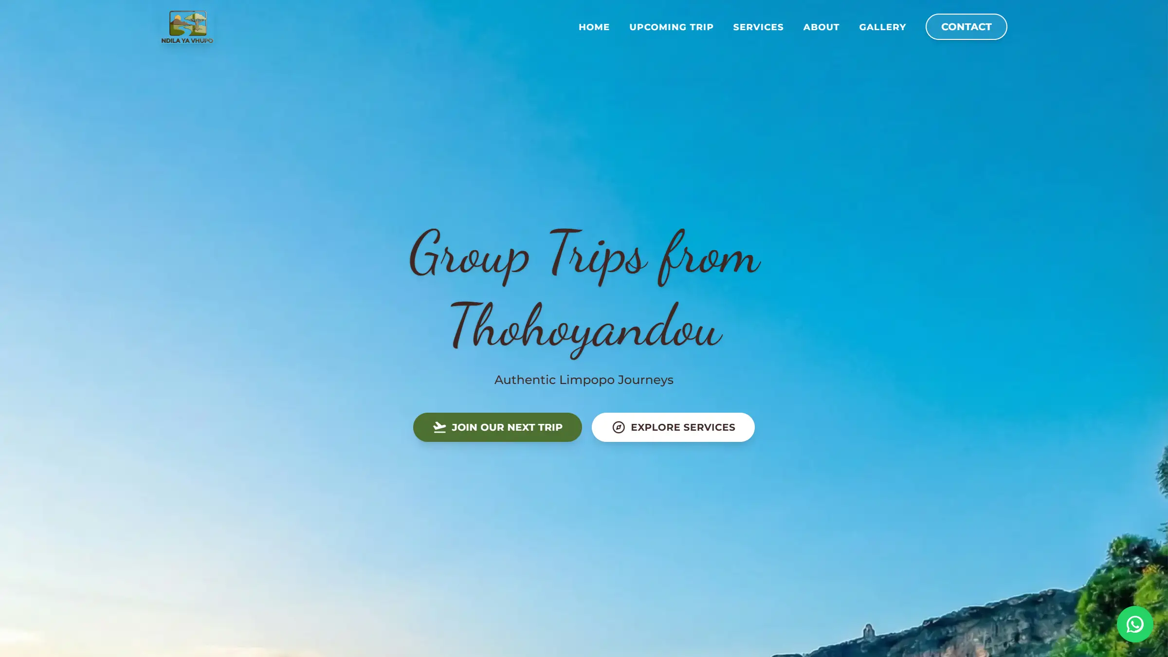 Travel agency web design — Ndilayavhupo Travels custom tourism booking platform by LMWebDesign tour operator website developers